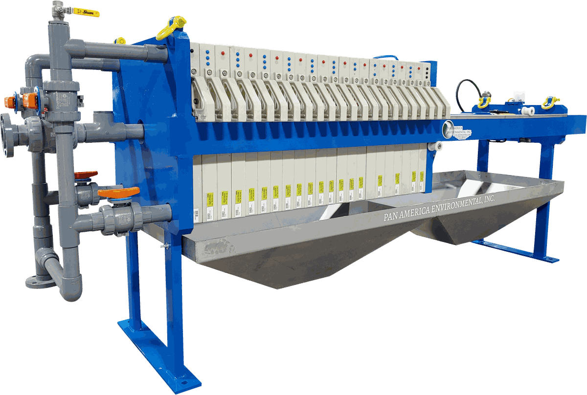 FP filter press dewatering system, 630 mm, 10 cu ft